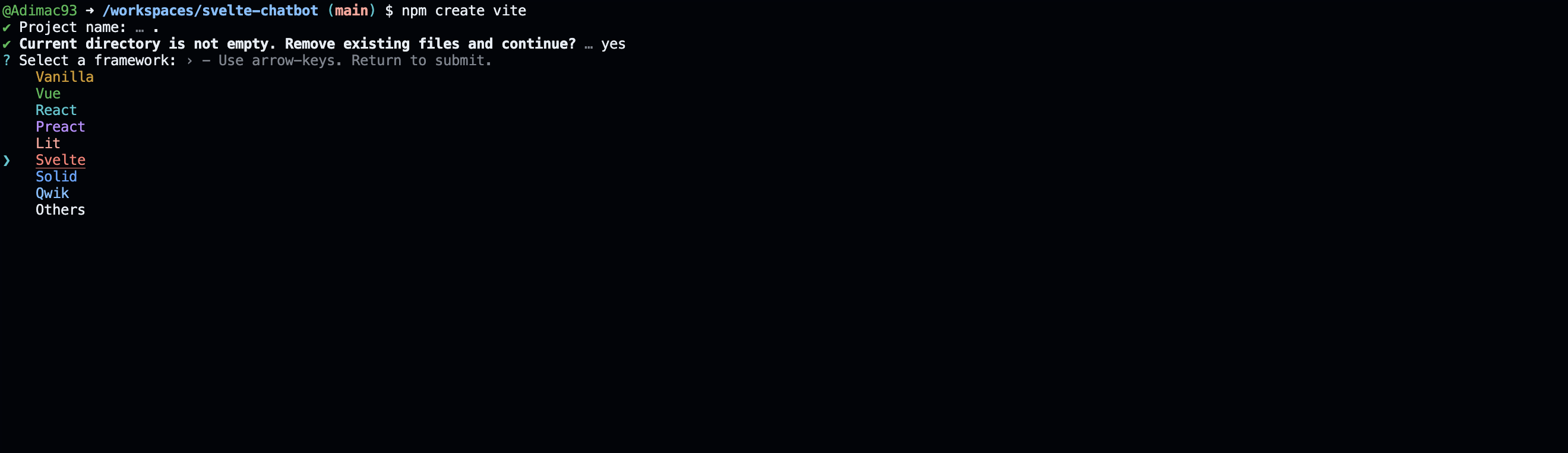 Vite framework